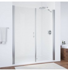 Душевая дверь в нишу Vegas Glass EP-F-2 185 08 01 L профиль глянцевый хром, стекло прозрачное