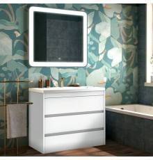 Мебель для ванной комнаты Art Max Family 100, напольная, Bianco Lucido