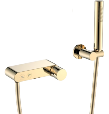 Смеситель для ванны с душем Boheme Stick 123-GG gold diamond gold