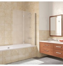 Шторка на ванну Vegas Glass E2V LUX 120 08 10 R профиль глянцевый хром, стекло сатин