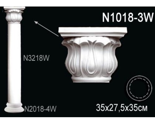Капитель колонны N1018-3W