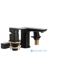 Смеситель на борт ванны Allen Brau Infinity 5.21008-31 (с внутренней частью) черный матовый