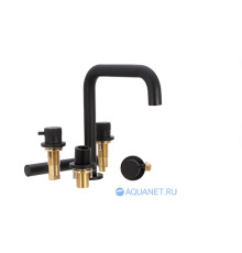 Смеситель на борт ванны Allen Brau Priority 5.31007-31 (с внутренней частью) черный матовый