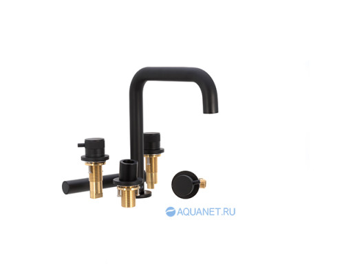 Смеситель на борт ванны Allen Brau Priority 5.31007-31 (с внутренней частью) черный матовый