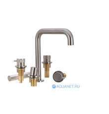 Смеситель на борт ванны Allen Brau Priority 5.31007-BN (с внутренней частью) никель браш