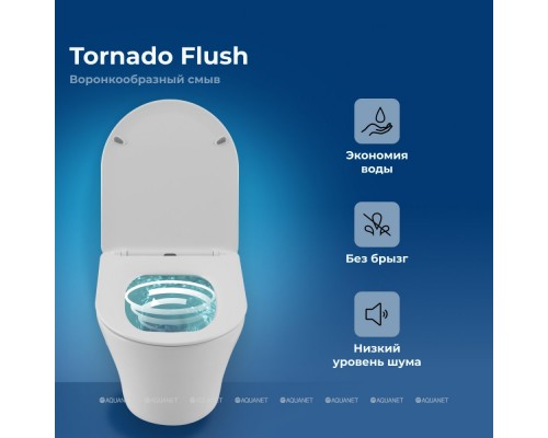 Унитаз подвесной Aquanet ZVEZDA ZV-3 белый