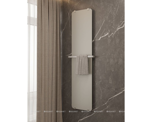 Полотенцесушитель электрический Allen Brau Infinity 120x44 с рейлингом 2.0 и креплением, серебро браш