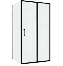 Душевой уголок Abber Schwarzer Diamant AG30100B5-S90B5 100x90, профиль черный, стекло прозрачное
