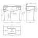 DevonDevon Audrey, Комплект мебели мрамор: nero marquina, ножки золото, напольный, Цвет: чёрный с белым кантом, . ACSWINDONDS bi, DEAUDRNMAOT/DBcprPW/LS-SWINDON/3F