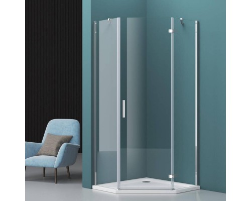 Душевой уголок BelBagno Kraft P-1-100-C-Cr R