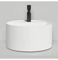 Salini Armonia Round Top 02 Раковина накладная 45х45х25см., с 1 отв. мат-л: S-Stone, цвет: белый  матовый. 130422TM