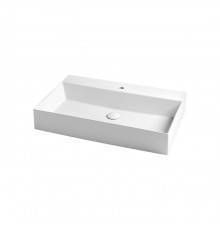 Azzurra Elegance Squared Раковина подвесная/накладная, 75x45xH12,5 см, 1 отв., цвет: Bianco lucido. ELLP075450QMBI/(EQA75M bi)*1