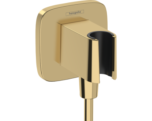 HG 26 887 990 Fixfit Porter Q Шланговое подключение с держателем ручного душа, полир. золото