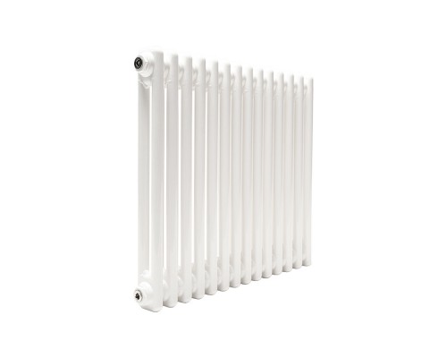 Трубчатый радиатор ТЕПЛОФОРТ ТР2057, 14 секций, боковое подключение 3/4”, белый глянец 200092