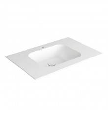 SIMAS WAVE Раковина на столешницу 80x50xh14,5 см, с 1 отв под смеситель,цвет белый. WA80 bi*1