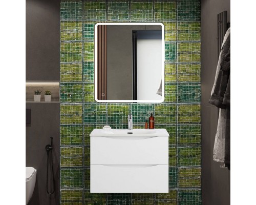 Мебель для ванной комнаты BelBagno Marino-cer-n 70 подвесная, bianco opaco Мебель для ванной комнаты BelBagno Marino-cer-n 70 подвесная, bianco opaco
