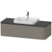 Duravit Happy D.2 Plus Тумба подвесная 130x55х35.4см, с раковиной и 1 ящиком, цвет: stone grey satin matt. 2360600000, HP4942M9292, HP031KM8080