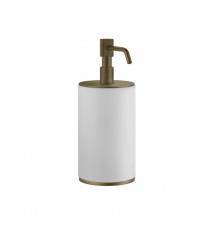 Gessi Venti20 Дозатор для жидкого мыла настольный, цвет: белый, фурнитура Antique Brass. 65437#713