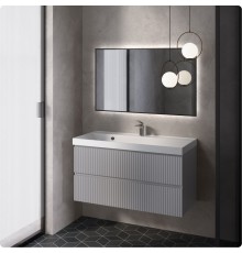 Тумба под раковину для ванной AQUAme S1 100 серая