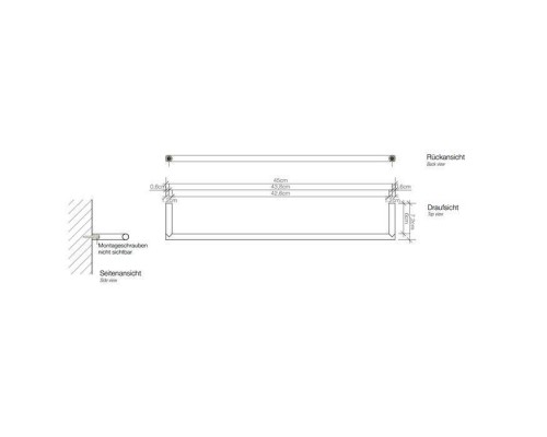 Decor Walther Mikado HTE45 Полотенцедержатель 45см, подвесной, цвет: хром. 0520800 Decor Walther Mikado HTE45 Полотенцедержатель 45см, подвесной, цвет: хром. 0520800