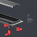 W02SC-P11-060-01SB Трап для душа линейный, универсальный затвор Cut Gradient, 60 см