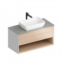 Kerama Marazzi PLAZA Modern Тумба подвесная 100x48см, 1 ящик, цвет: дуб виченце. PLB.M.100.1\OAK.V