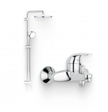 Душевой комплект Смеситель Grohe Euroeco 32743000 + Стойка Tempesta Cosmopolitan System 250 26675000