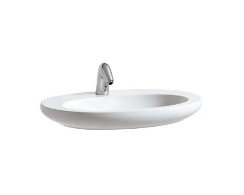 Laufen Alessi One Раковина-чаша 75х52х9 см, 1 отв., покрытие LLC, цвет: белый. 8.1897.2.400.104.1