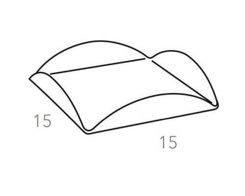 ADJ Подставка для сервировки, 15x15 см., цвет: панна котта/белый. 0020.16/10 ADJ Подставка для сервировки, 15x15 см., цвет: панна котта/белый. 0020.16/10