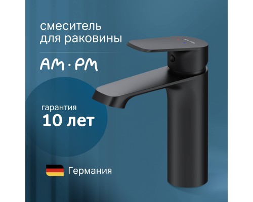 Смеситель для раковины AM.PM Func F8F02122 черный матовый