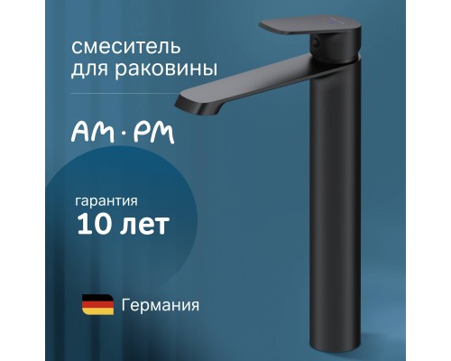 Смеситель для раковины AM.PM Func F8F92022 черный матовый