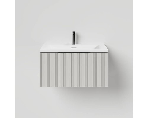 Salini Touch Тумба подвесная 60х50х32см., с раковиной, 1 ящик, верт. фрез., цвет: Сreamy. T600V1CON205