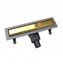 Душевой трап (лоток) RGW Drain Leo 31Gb, золото brush, 40 см