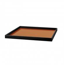 ADJ Поднос Mondo, 25x25xH3 см., цвет: коньяк/бордо. 0062.09/30