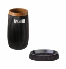 Набор Стакан Fixsen Magic Wood FX-46006 + Мыльница FX-46009 черная