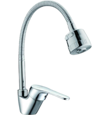 Смеситель для кухни D-lin D150309-T с гибким изливом, хром