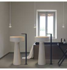Agape Bjhon Раковина 47х47х90 см, без отв., мрамор Carrara, цвет: белый. ACER1081MMC *0