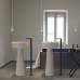Agape Bjhon Раковина 47х47х90 см, без отв., мрамор Carrara, цвет: белый. ACER1081MMC *0