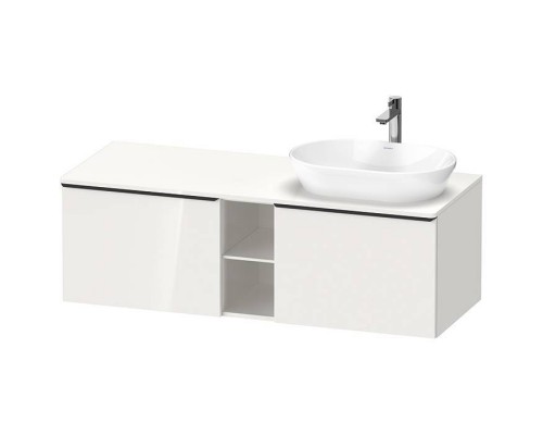 Duravit D-Neo Тумбочка подвесная 140х45.9x55см., раковина, 2 ящика, цвет: белый высокоглянцевый. 2372600070, DE4950R2222 Duravit D-Neo Тумбочка подвесная 140х45.9x55см., раковина, 2 ящика, цвет: белый высокоглянцевый. 2372600070, DE4950R2222