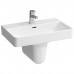Laufen Pro S Раковина55х38х9,5 см,подвесная/накладная с 1 отв. под смеситель по центу, c переливом, цвет: белый. 8.1895.8.000.104.1