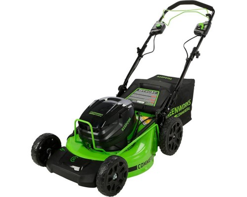 Газонокосилка аккумуляторная самоходная Greenworks 82V,51 см, б/щ (АКБ 5 Ач. и ЗУ)