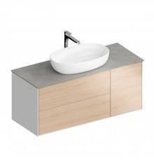 Kerama Marazzi PLAZA Modern Тумба подвесная 120x48см, 3 ящика, цвет: дуб виченце. PLB.M.120.3\OAK.V