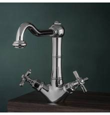 Gattoni TRD Смеситель для раковины, 1 отв., ручки Paris, цвет: хром. TR300/18C0