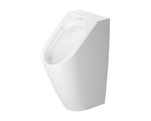 Duravit ME by Starck Писсуар Rimless 0,5л., без смывного края, подача воды сзади, с вытяжкой, сток горизонтальный, включая крепление, модель без bdquo;мушк. 2809300000