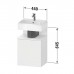 Duravit Qatego Тумба для раковины 44х35см., подвесная, петли справа, цвет: базальт матовый. QA4076R18430000