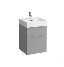 Laufen Kartell Тумба с раковиной, 49х45.5х61.5см, с 2 выдвиж. ящиками, с сифоном, подвесная, цвет: серый матовый. 4.0750.6.033.634.1,  8.1033.2.000.104.1