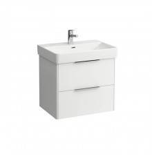 Laufen Base Тумба с раковиной, 65х46,5см, с 2 выдвиж. ящиками, подвесная, цвет: белый матовый. 8.1096.4.000.104.1,  4.0229.2.110.260.1