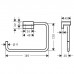 Hansgrohe AddStoris Полотенцедержатель 18.9см., кольцо, цвет: хром. 41754000