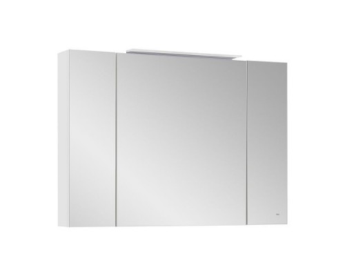Roca Oleta Зеркальный шкаф 100х70см, c LED-светильником, цвет: белый. A857648806