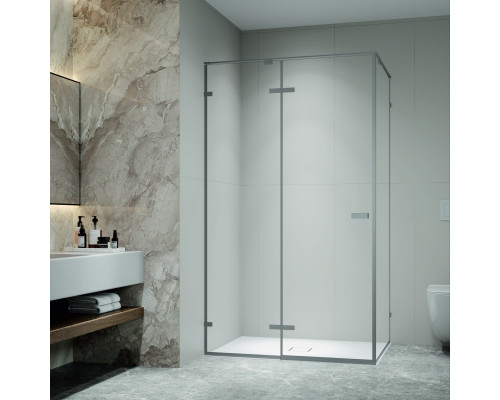 Душевой уголок с распашной дверью на петлях - RGW SV-040Gr 1200x900